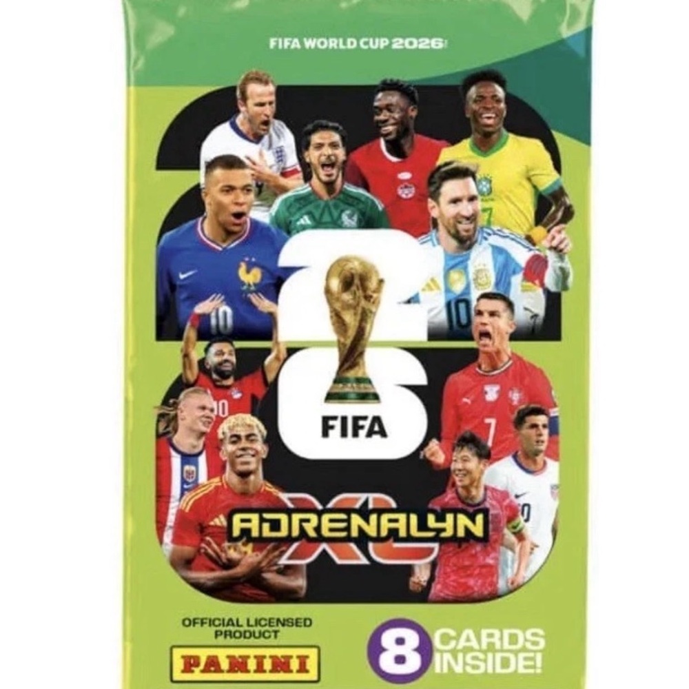 Panini FIFA World Cup 2026 Adrenalyn XL Trading Cards - 1 Box of 50 PACKS